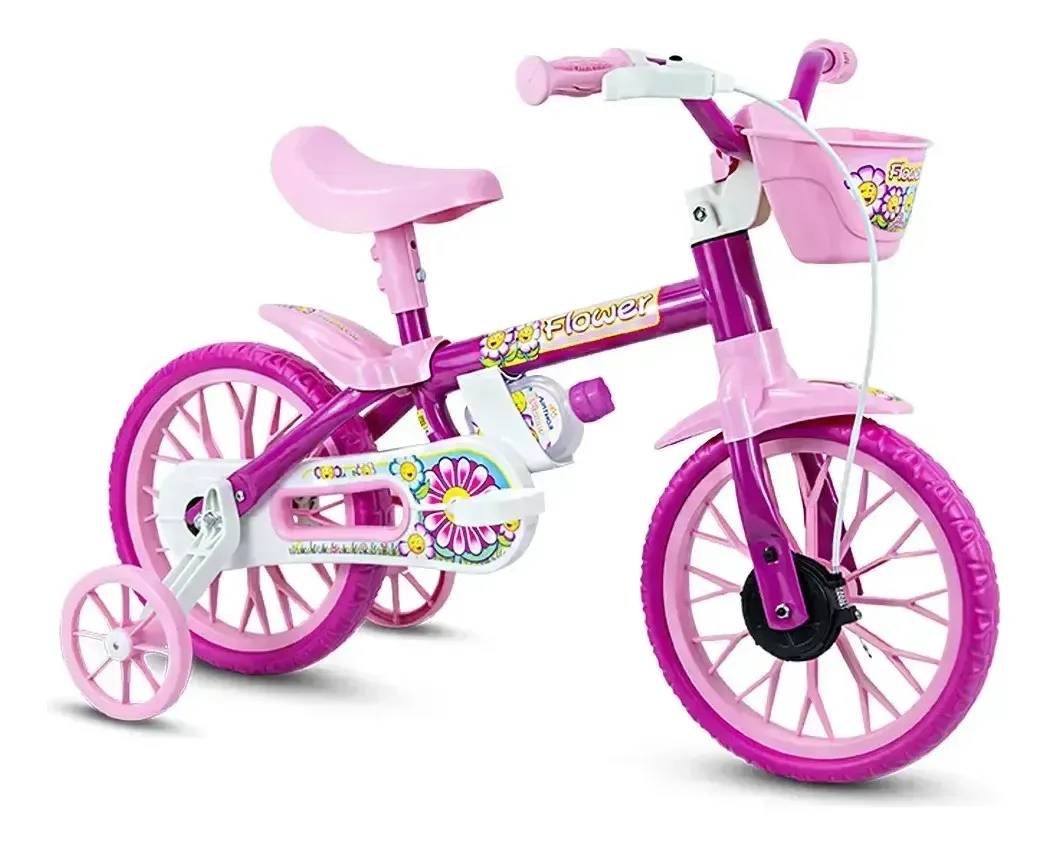 Bicicleta infantil Nathor Flower aro 12