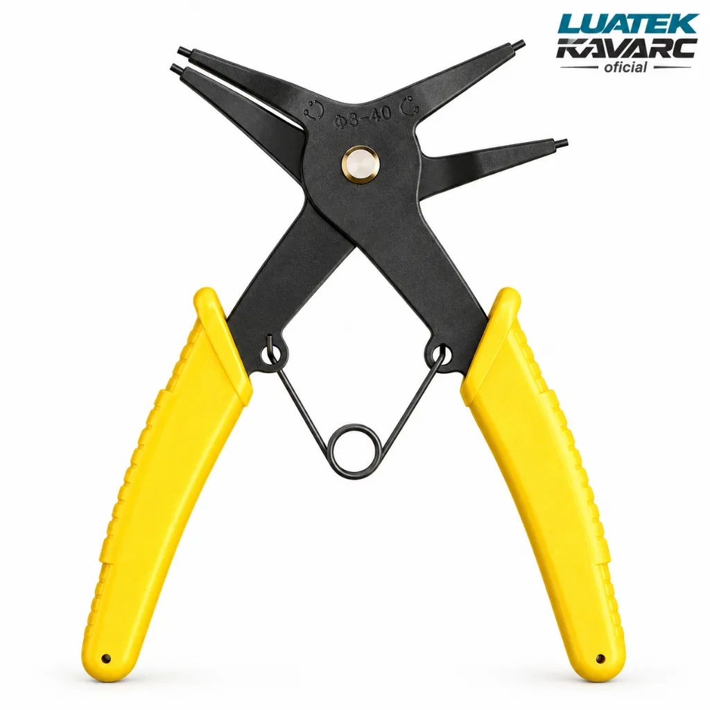 Alicate para anéis de retenção Luatek de 10 a 40 mm