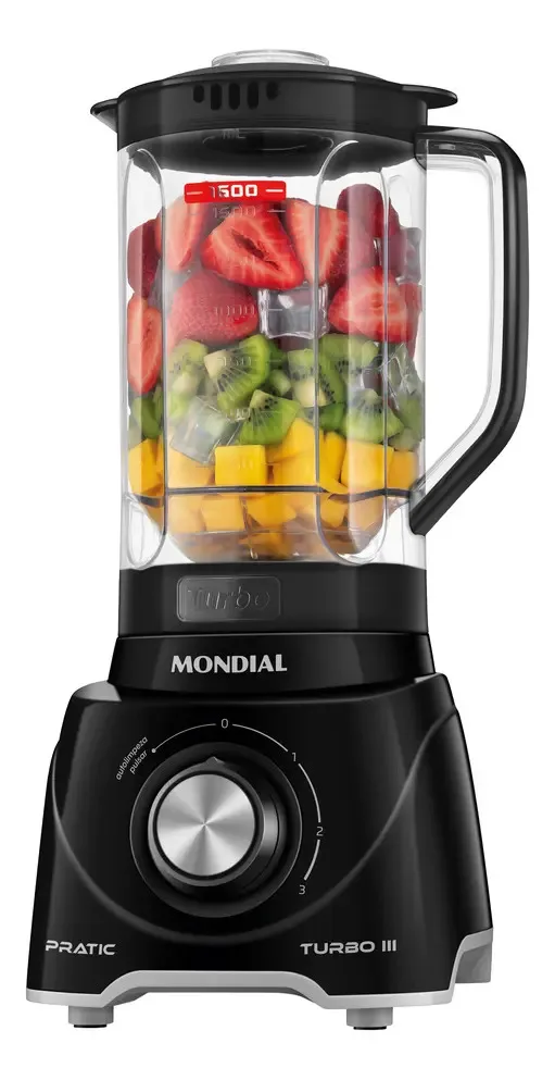 Liquidificador Mondial Pratic Turbo III de 550 W