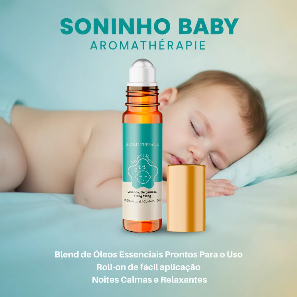 Blend de óleos essenciais para aromaterapia infantil