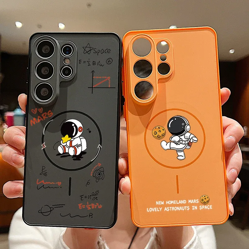 Capa magnética de astronauta para celulares Samsung Galaxy