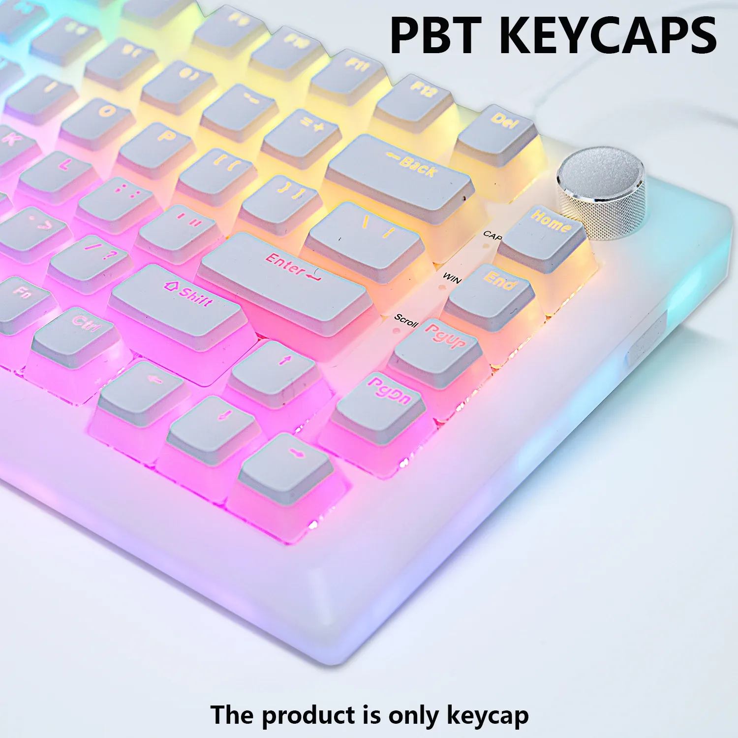 Kit de keycaps PBT com 129 teclas para teclado mecânico