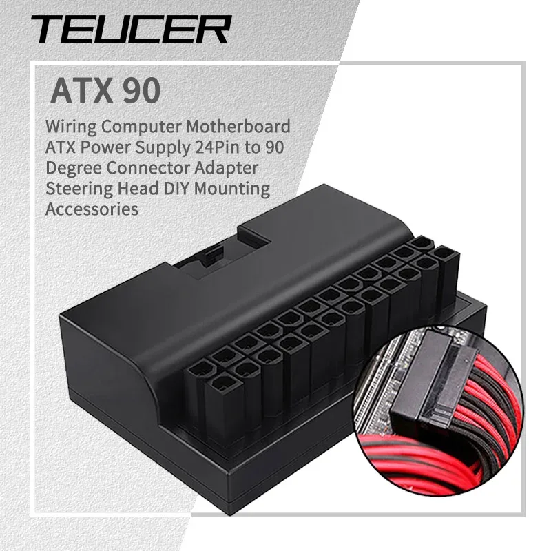Adaptador Teucer ATX de 24 pinos em 90 graus
