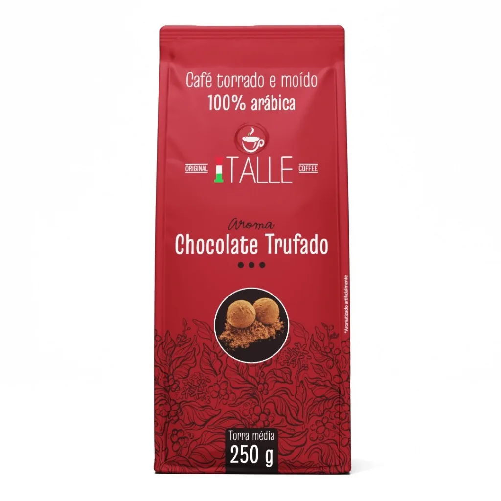 Café torrado e moído aromatizado Italle de 250 g
