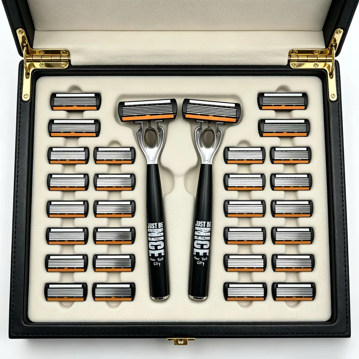 Conjunto de barbeador manual masculino