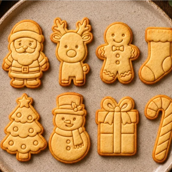 Kit de cortadores para biscoitos de Natal