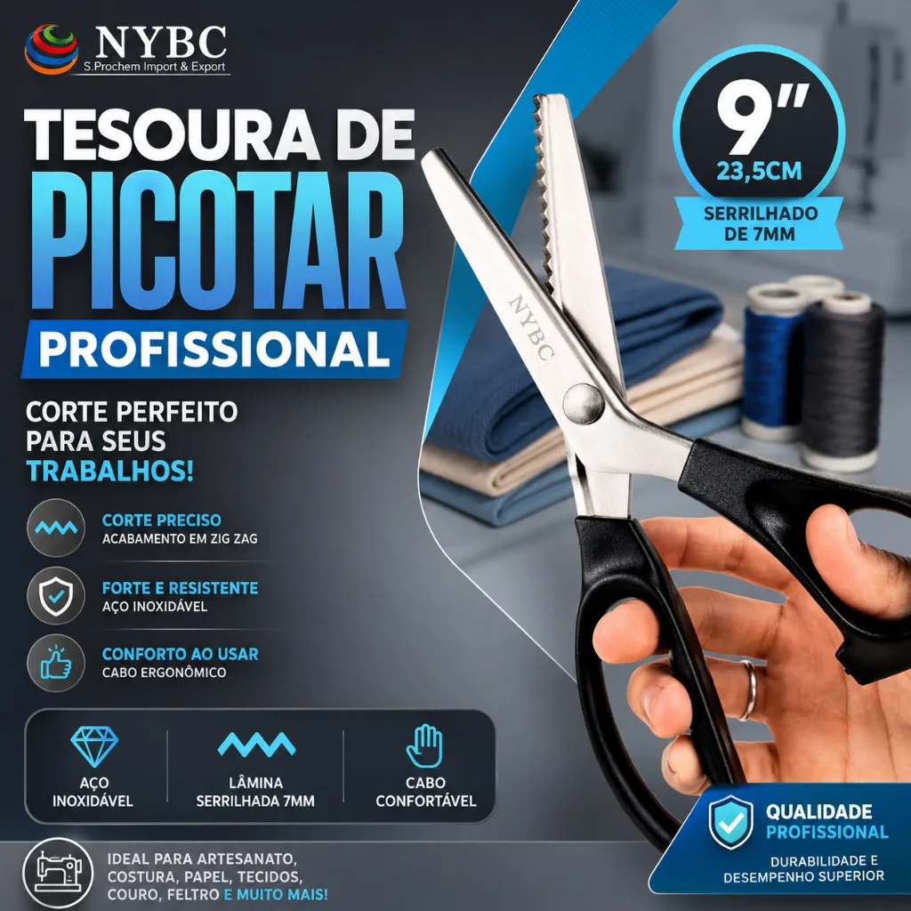 Tesoura de picotar Aero para tecidos