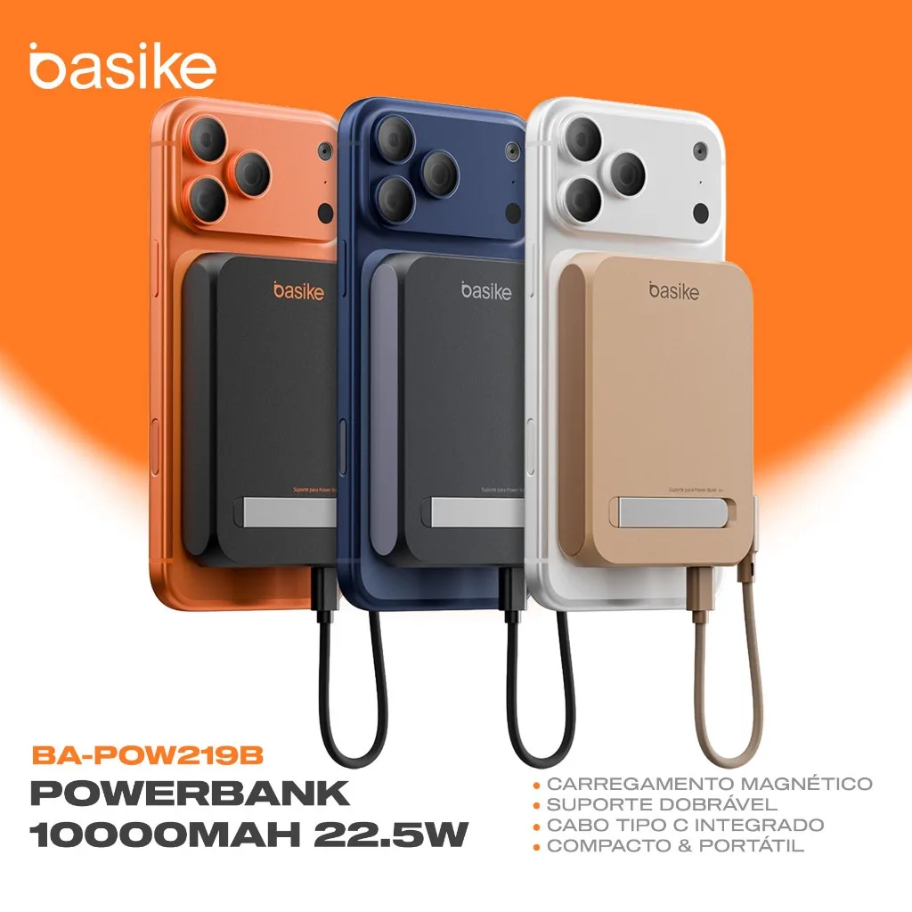 Power bank magnético Basike de 10000 mAh