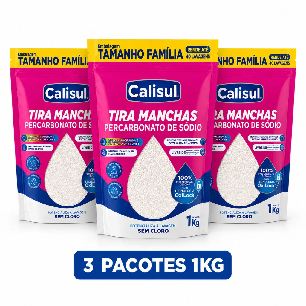 Percarbonato de sódio Calisul para limpeza