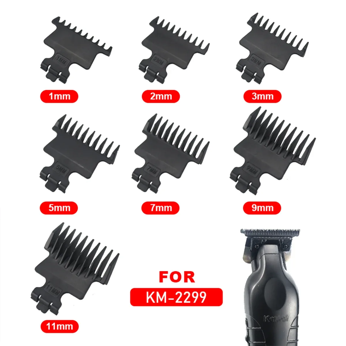 Pentes guia Kemei KM-2299 para aparador de cabelo