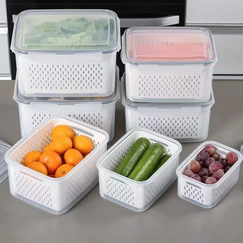 Kit com seis recipientes para alimentos