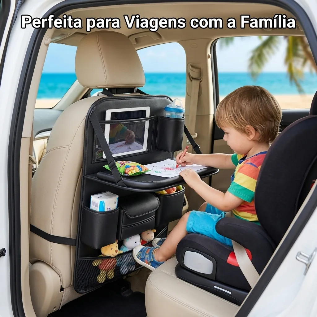 Mesa organizadora para banco de carro