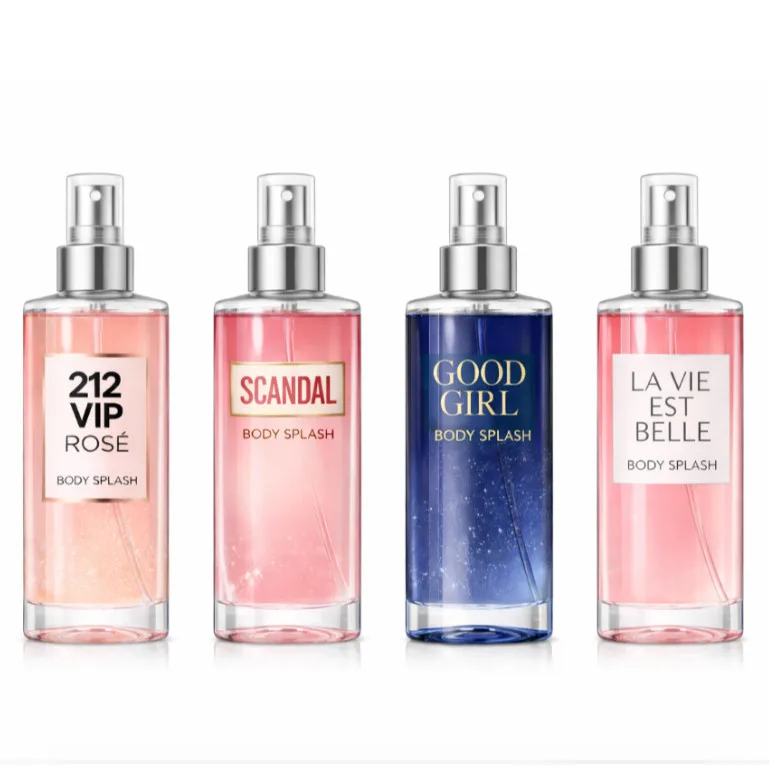 Body splash com essência concentrada