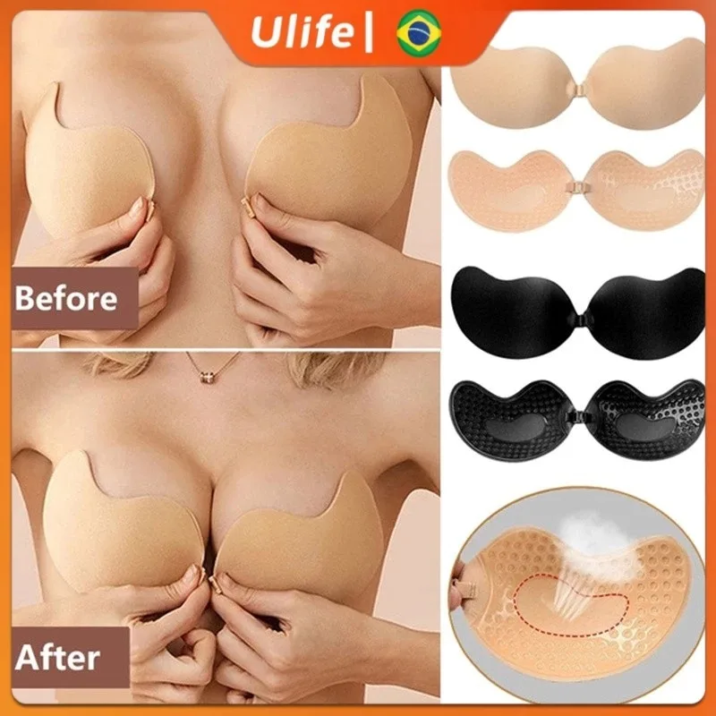 Sutiã adesivo de silicone sem alças