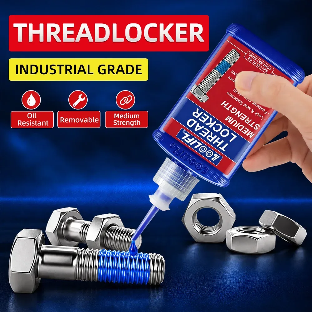 Adesivo industrial para travamento de roscas metálicas