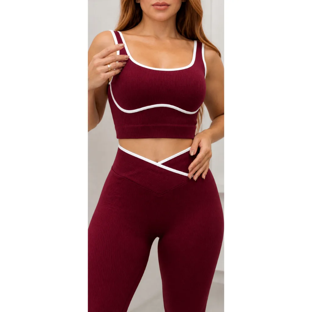 Conjunto esportivo feminino Gringo com calça e top