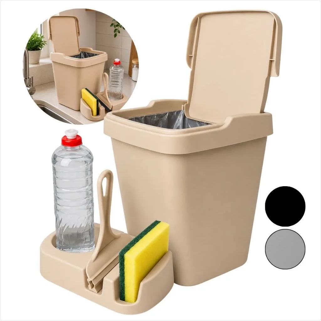 Kit para pia com lixeira de 4,8 litros