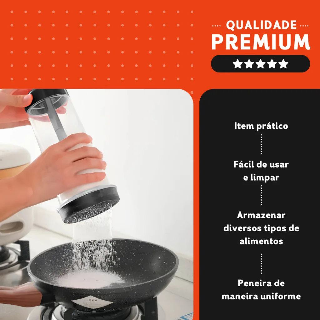 Peneira polvilhadora Mazzal para tapioca