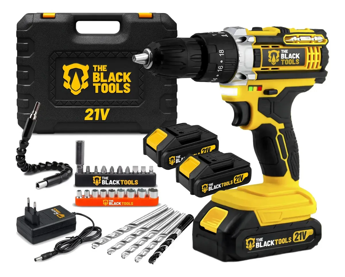 Parafusadeira e furadeira de impacto The Black Tools TB-21PX