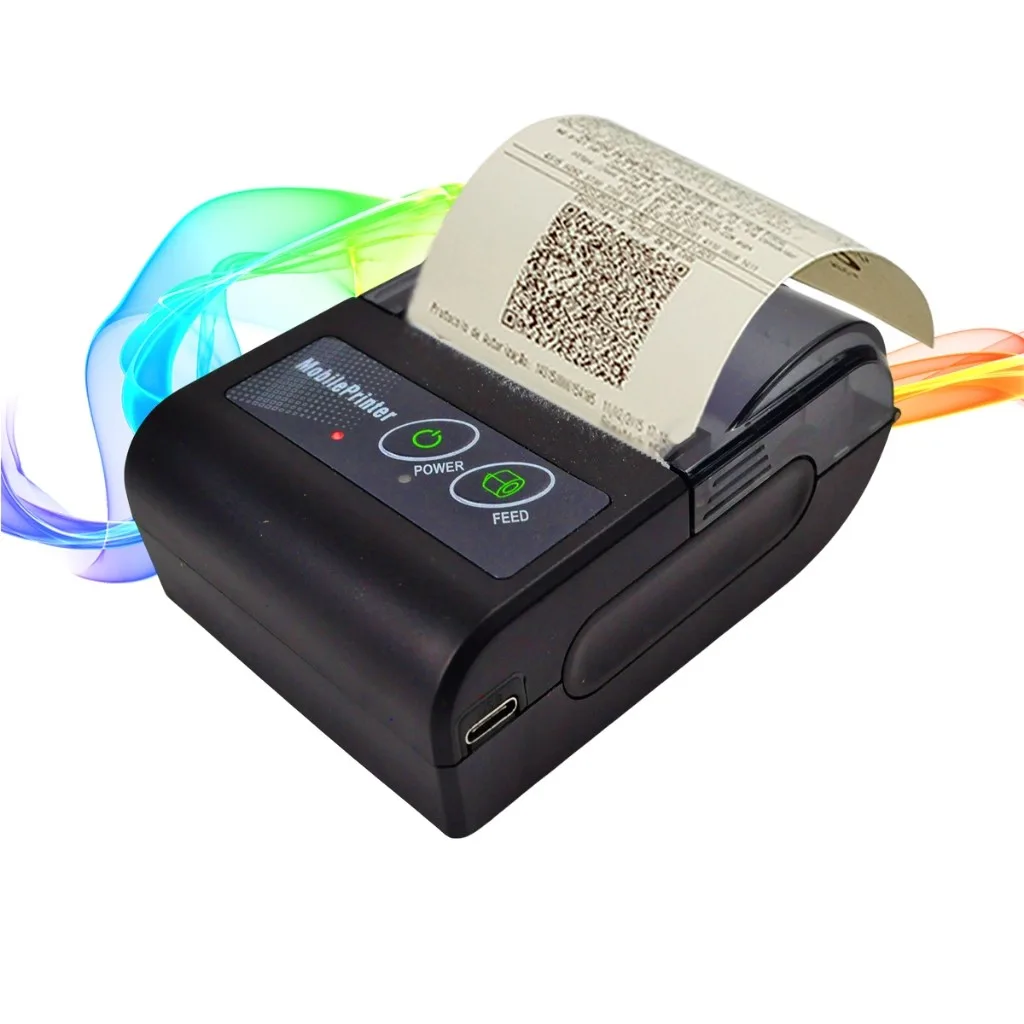 Mini impressora térmica portátil Bluetooth