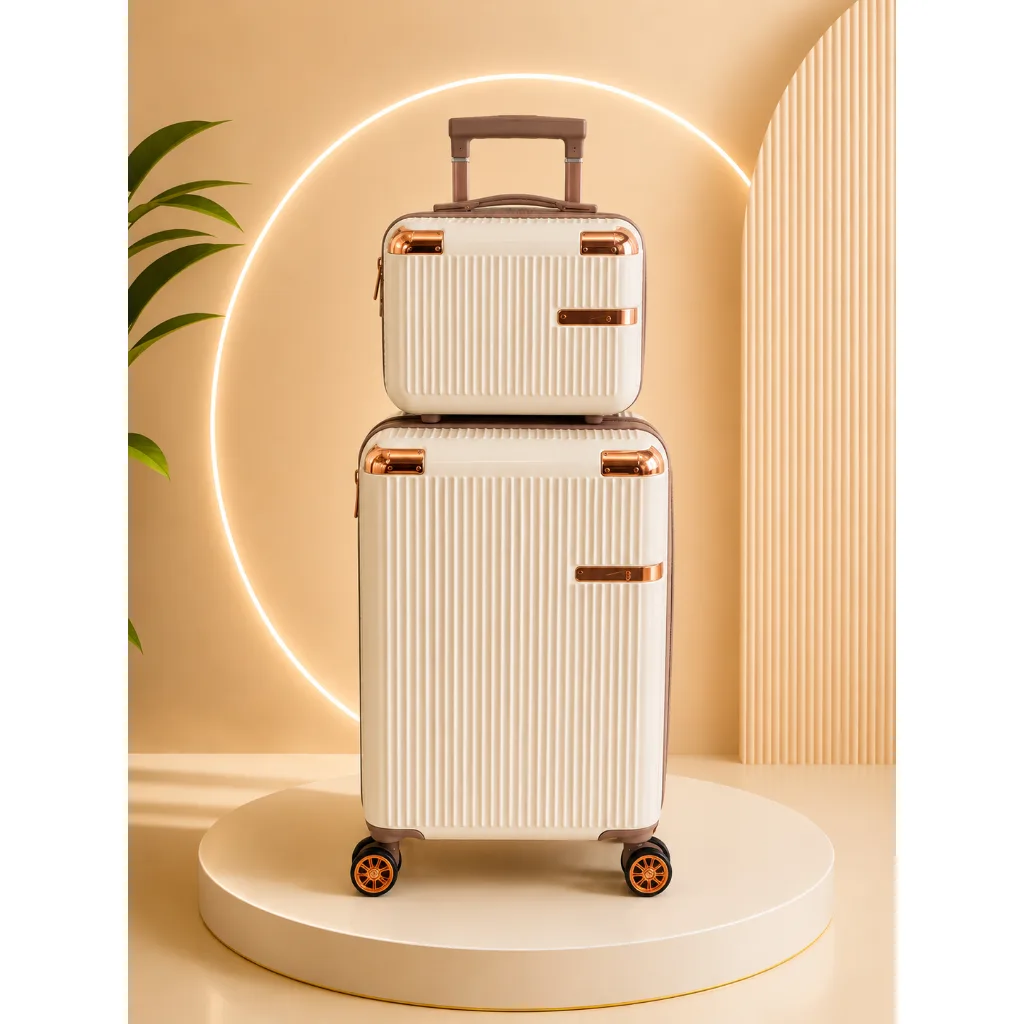Conjunto Mala De Viagem 10KG E Frasqueira Cadeado TSA Roda Dupla 360°