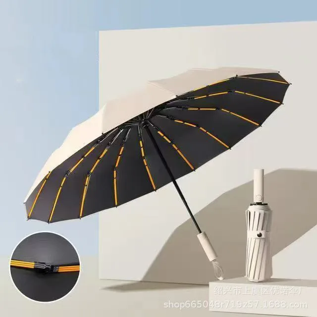 Guarda-chuva automático dobrável com proteção UV