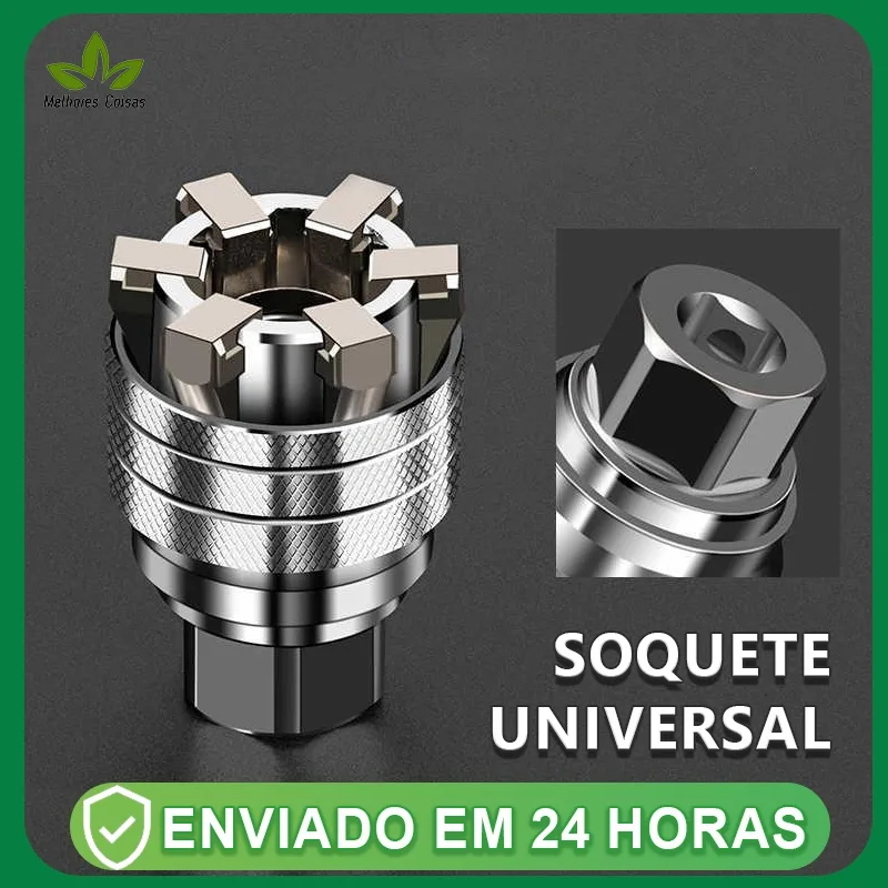 Soquete universal hexagonal ajustável