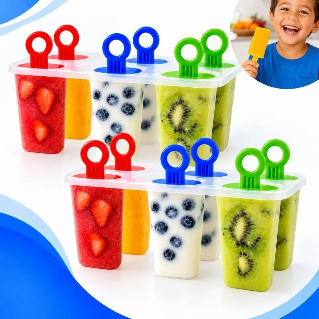 Forma Forminha para Fazer Sorvete Picolé Picoleteira Palito Caseiro Crianças