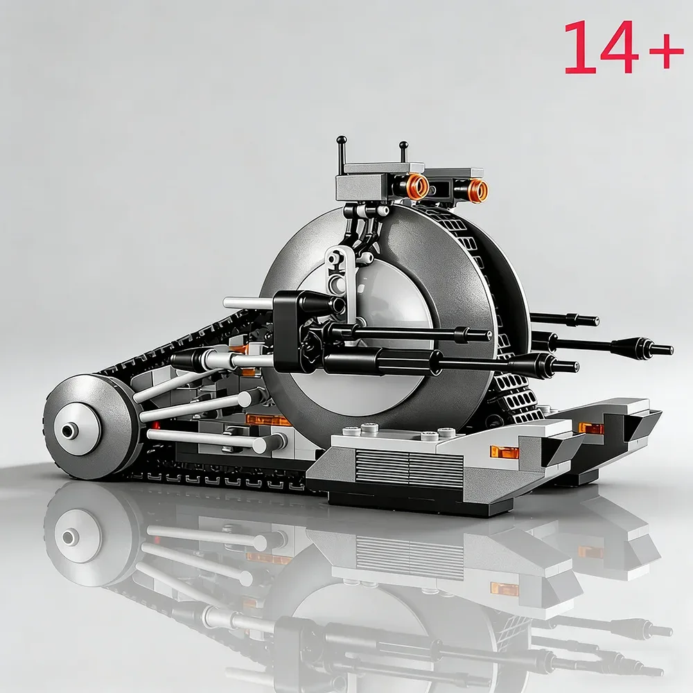 Conjunto de montagem de tanque robô Sci-Fi com 271 peças