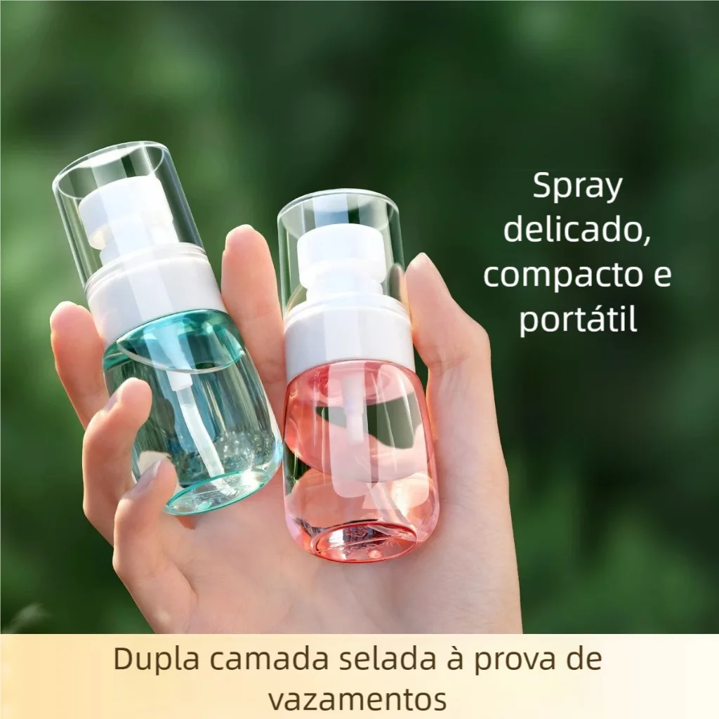 Frasco portátil recarregável para loção