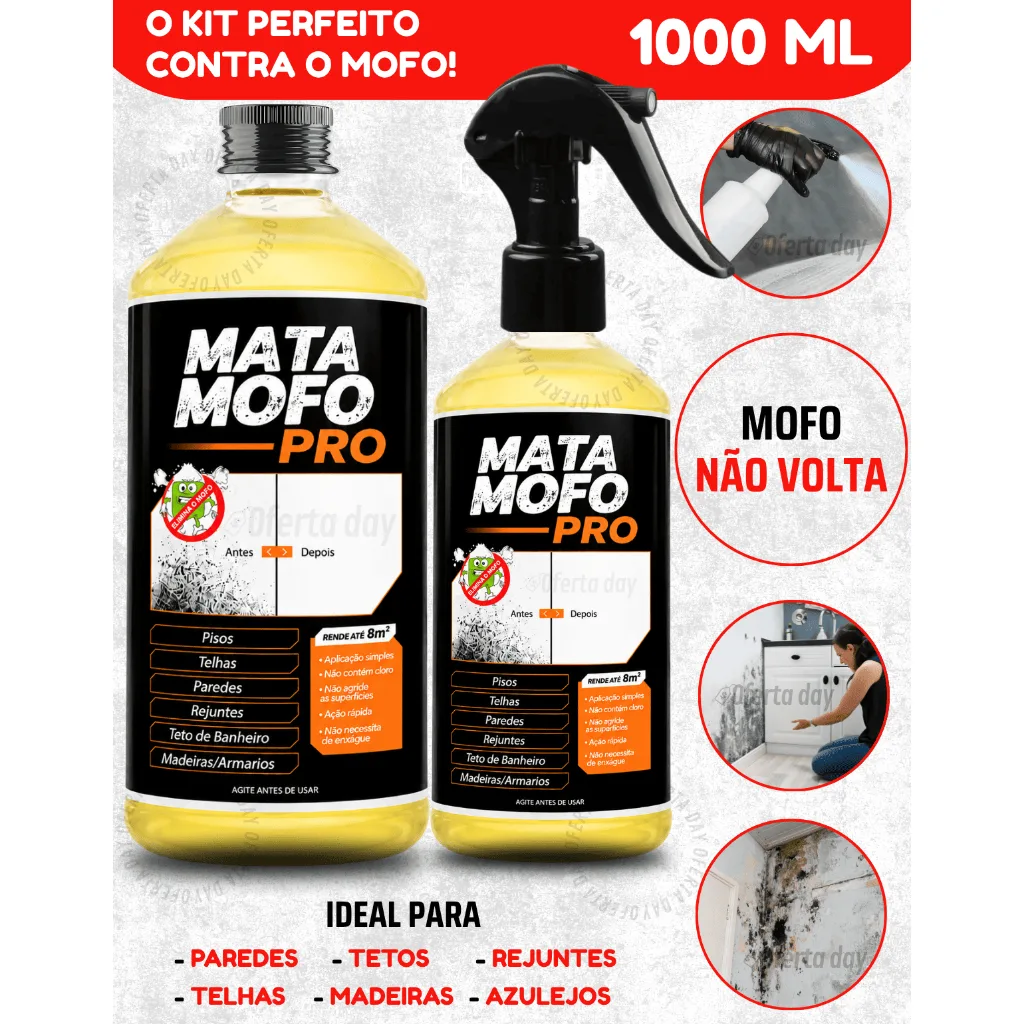 Tira Mata Mofo PREMIUM Com Spray Anti Não Volta 1LT