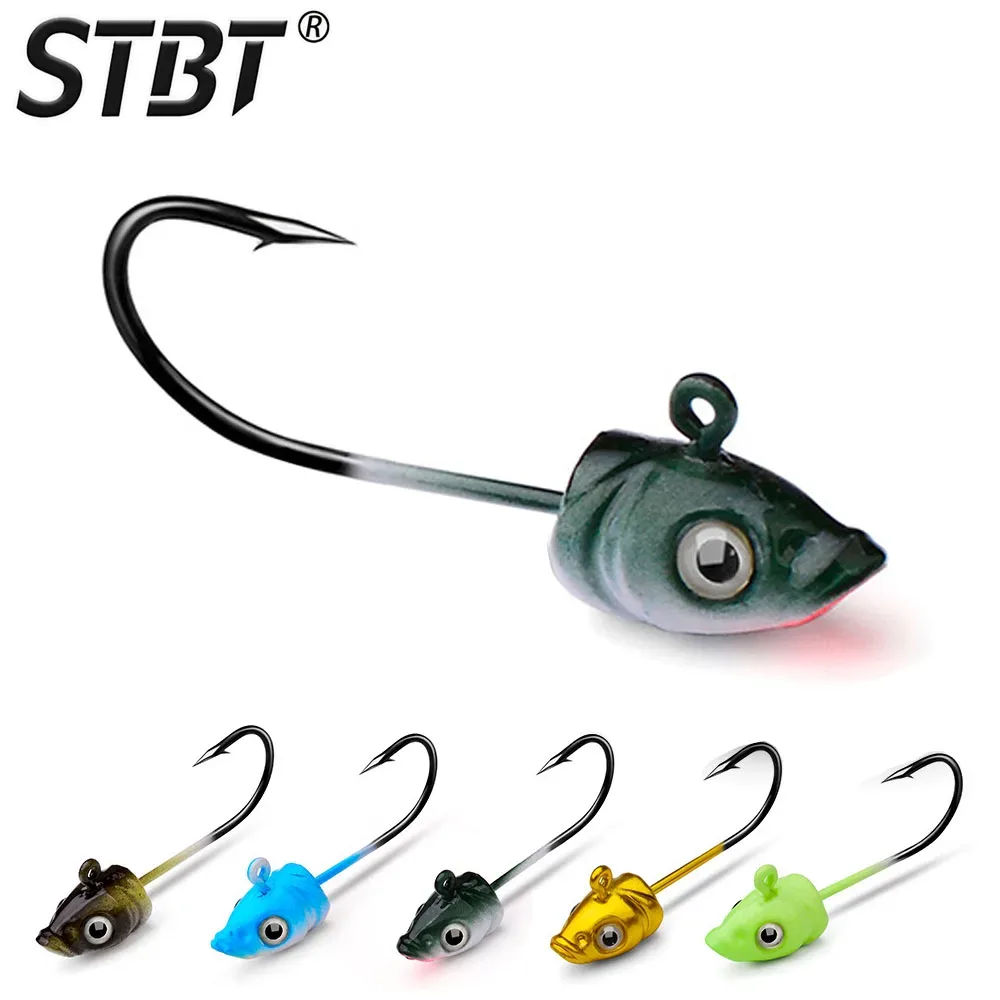 Kit com 5 cabeças de jig para pesca