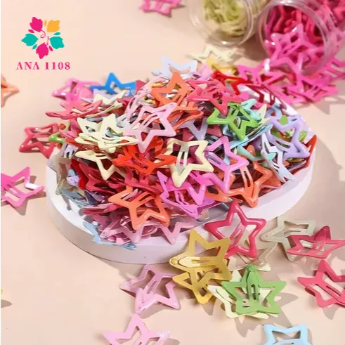 Kit de presilhas de cabelo em formato de estrela