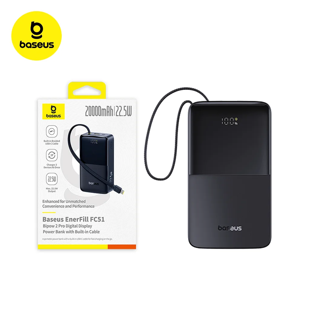 Power bank Baseus Bipow2 Pro de 10000 mAh