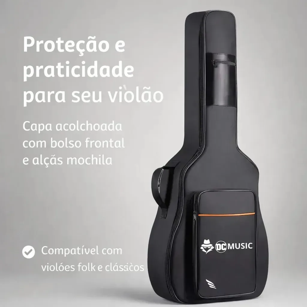 Capa acolchoada Don Caprini para violão