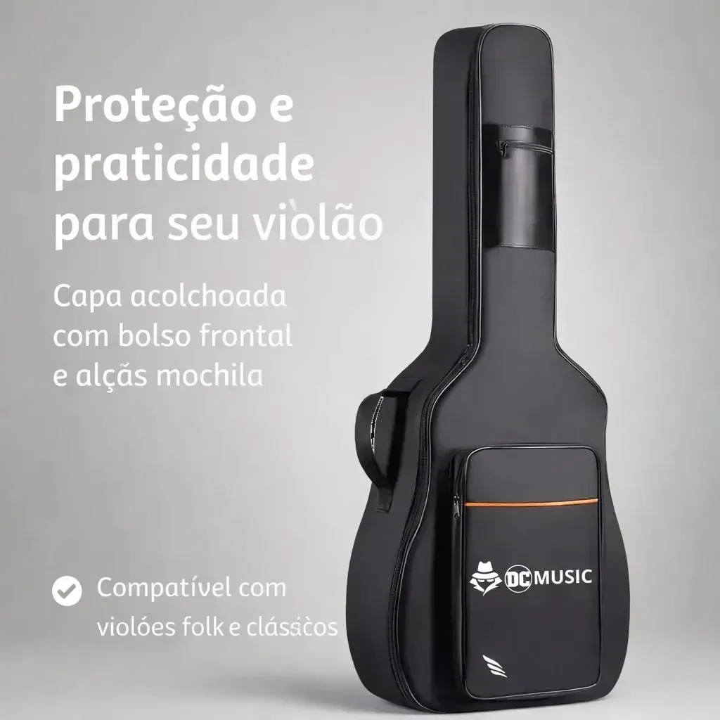 Capa acolchoada Don Caprini para violão
