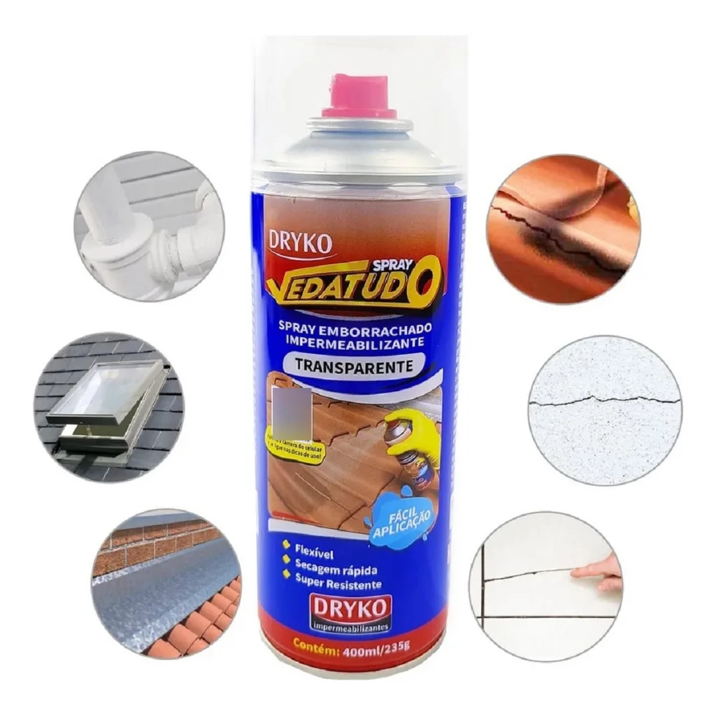 Spray Vedatudo para reparo de vazamentos
