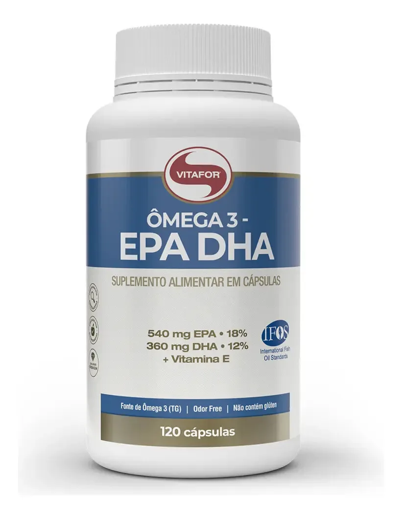 Ômega 3 Vitafor com EPA e DHA de 120 cápsulas