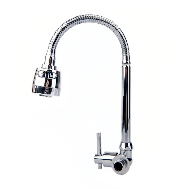 Torneira gourmet de bancada em metal flexível