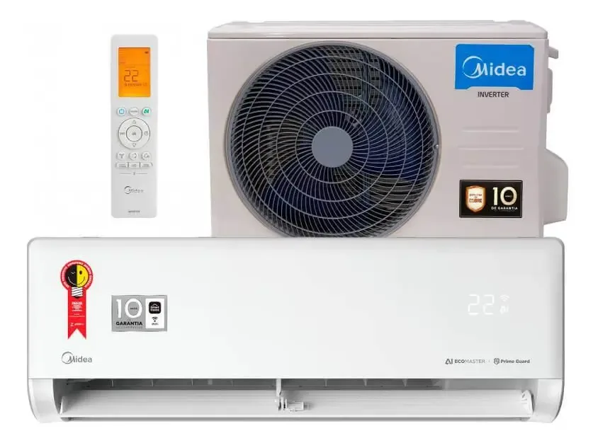 Ar-condicionado Midea AI EcoMaster inverter de 18000 BTUs