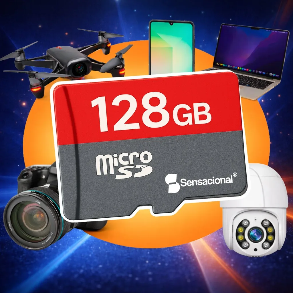 Cartão de memória microSD de 128 GB