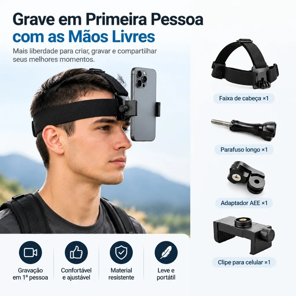 Suporte de cabeça ajustável para celular