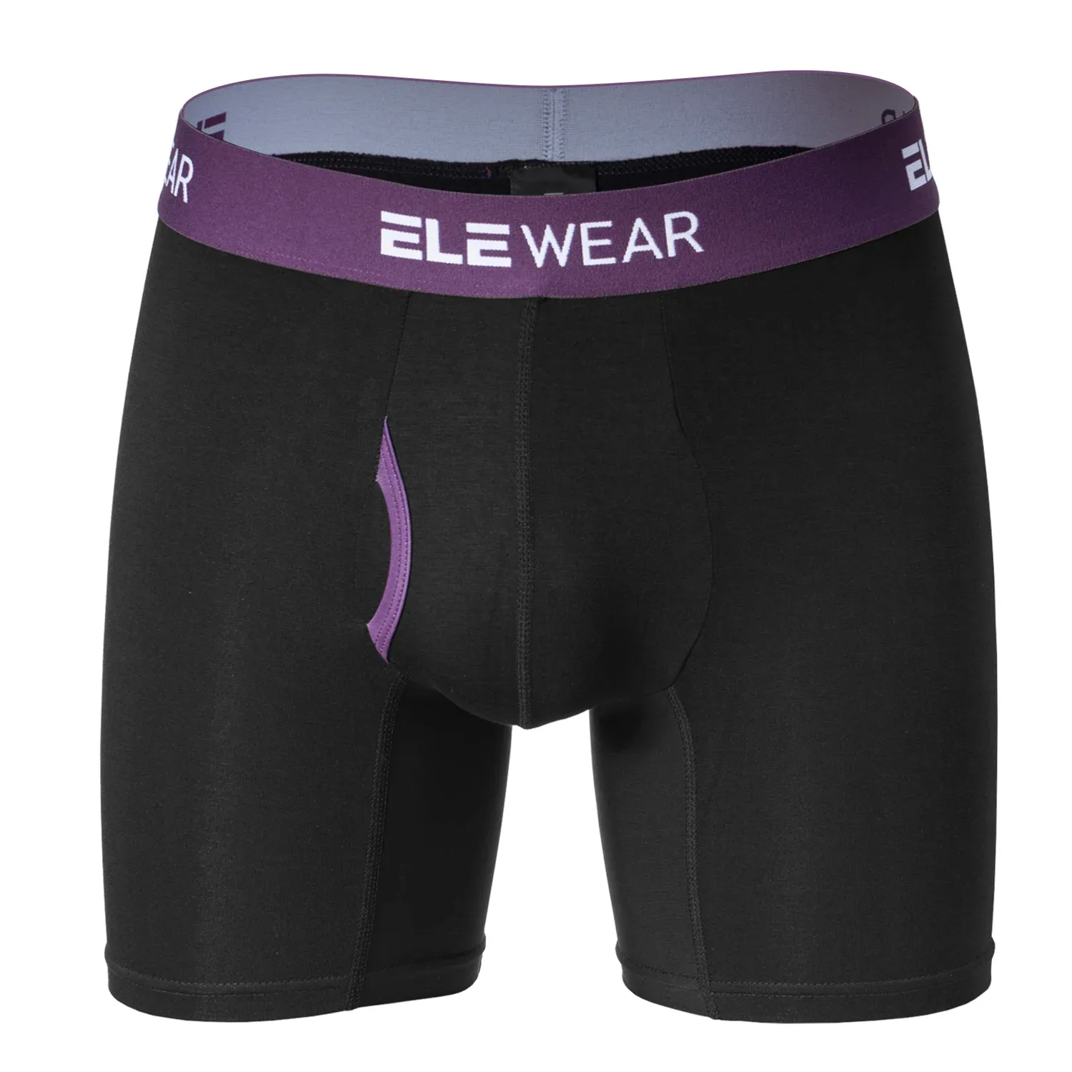 Cueca boxer masculina de bambu plus size