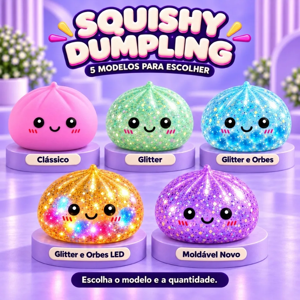 Brinquedo squishy de bolinho sensorial