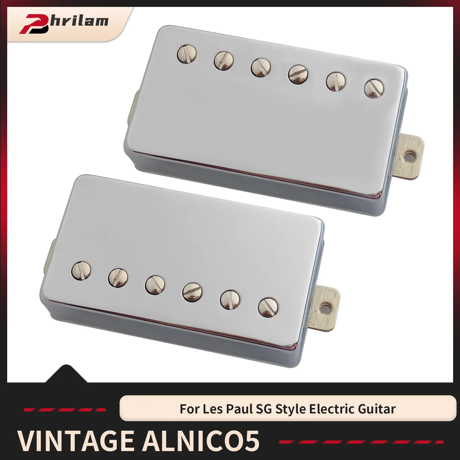 Captadores humbucker Phrilam Pro LP para guitarra elétrica
