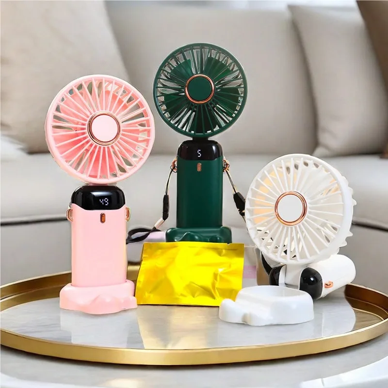 Mini ventilador USB recarregável e dobrável
