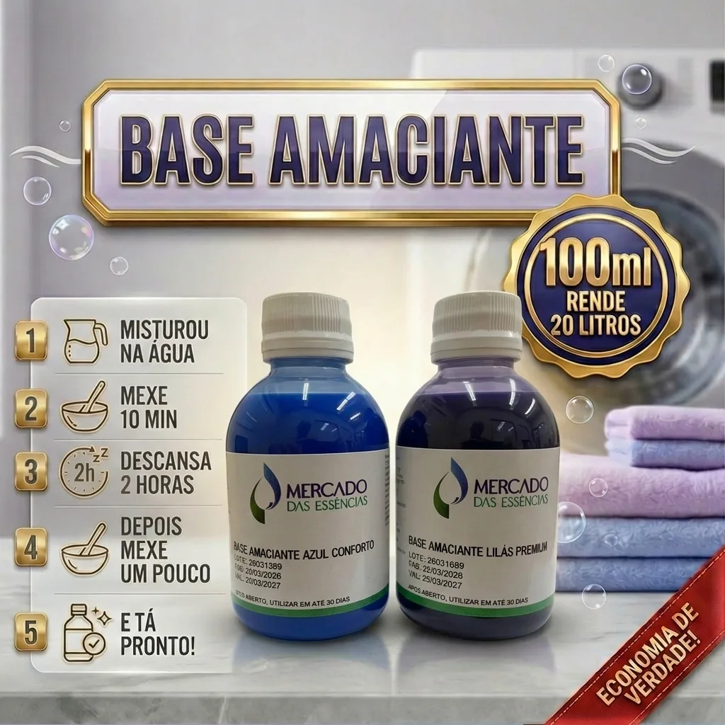 Base para amaciante concentrada perfumada de 100 ml