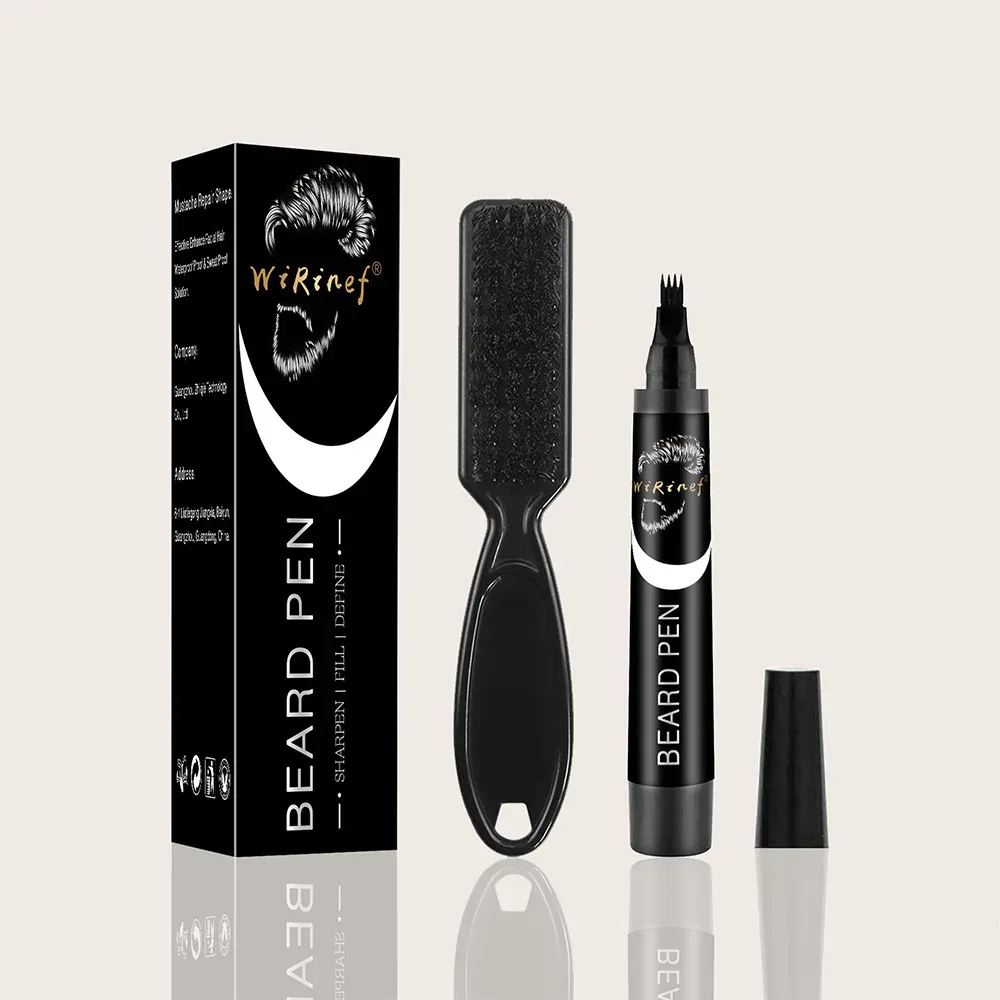 Caneta para preencher a barba com efeito preto
