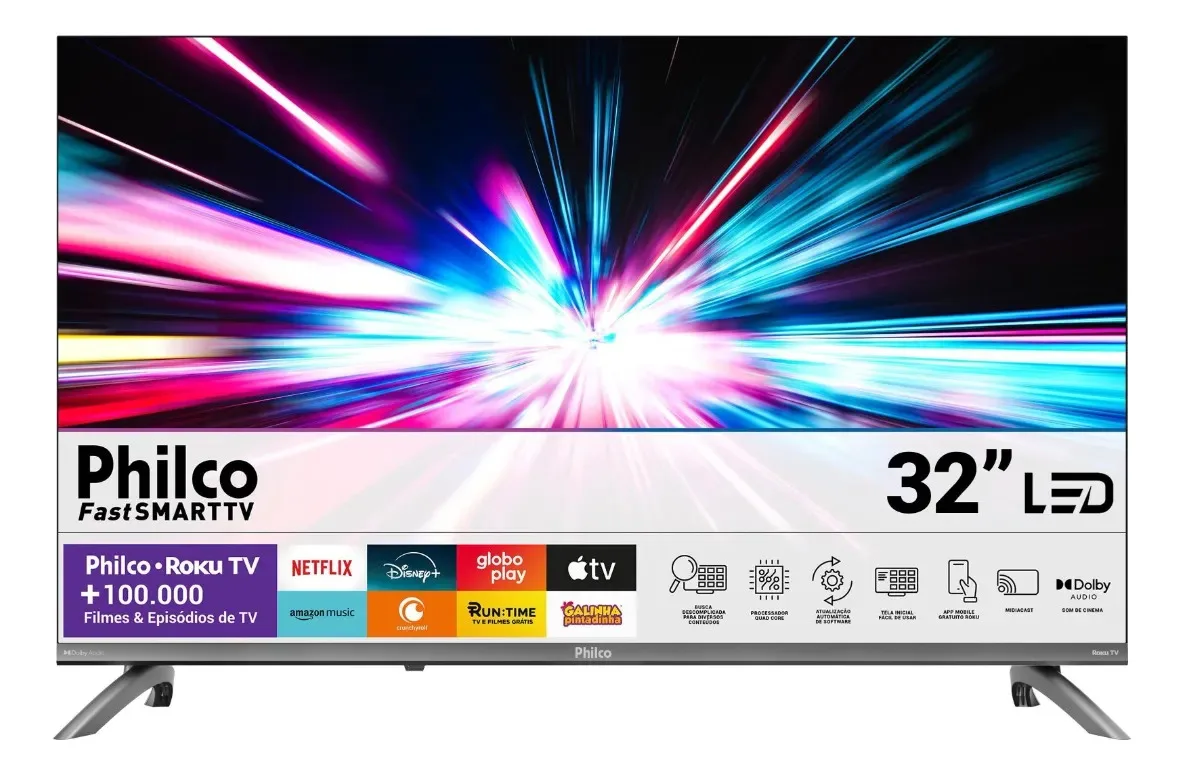 Smart TV Philco Roku de 32 polegadas