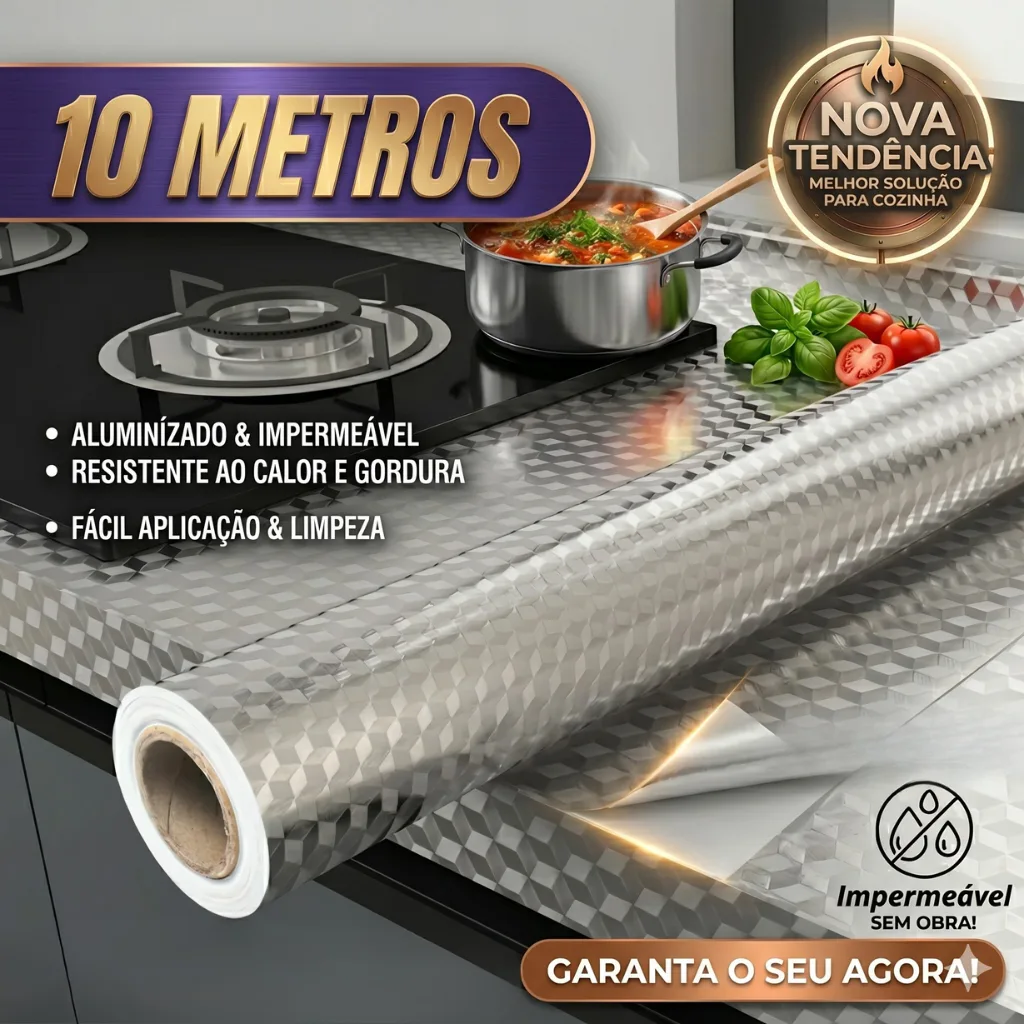 Papel adesivo aluminizado impermeável